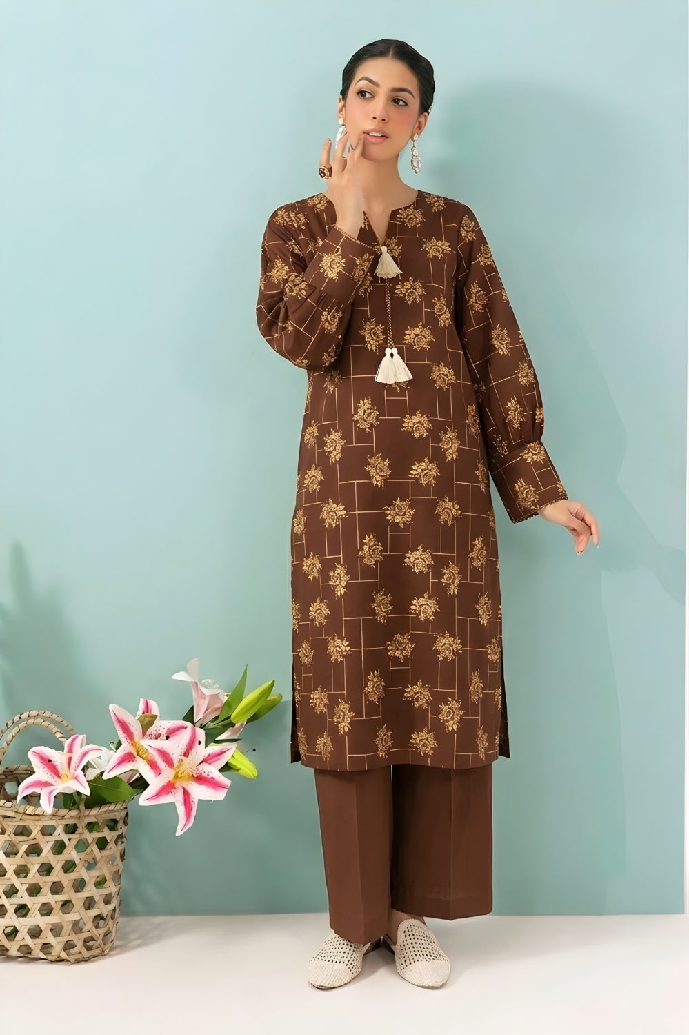 PREMIUM 2PC LAWN BRANDED UNSTITCHED 10