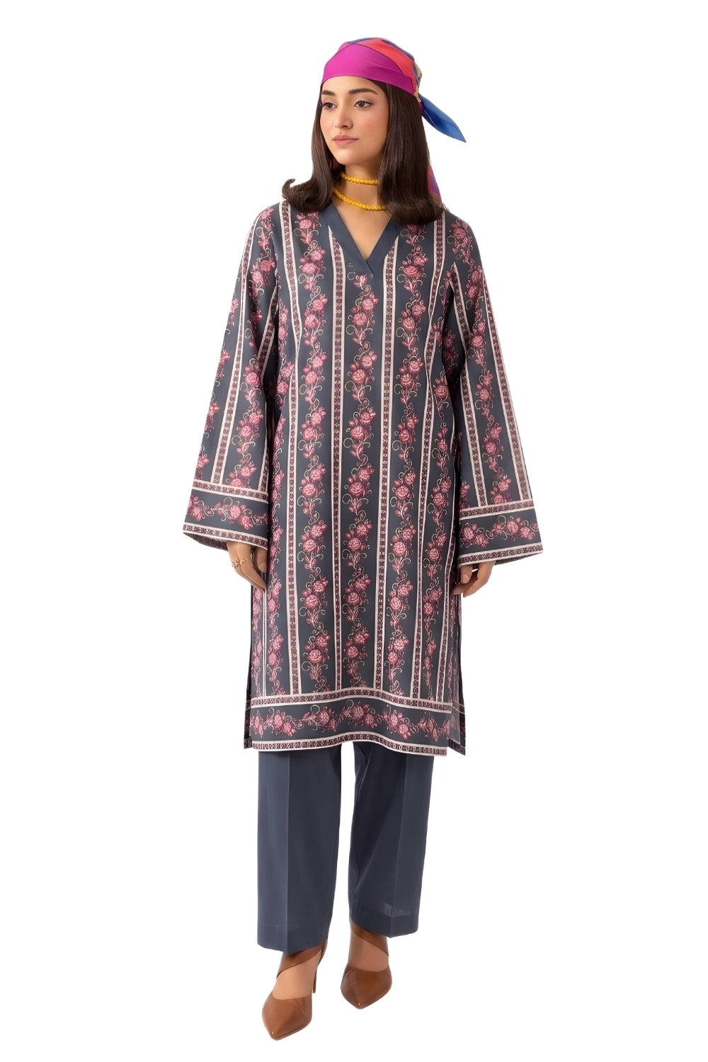 PREMIUM 2PC LAWN BRANDED UNSTITCHED 22