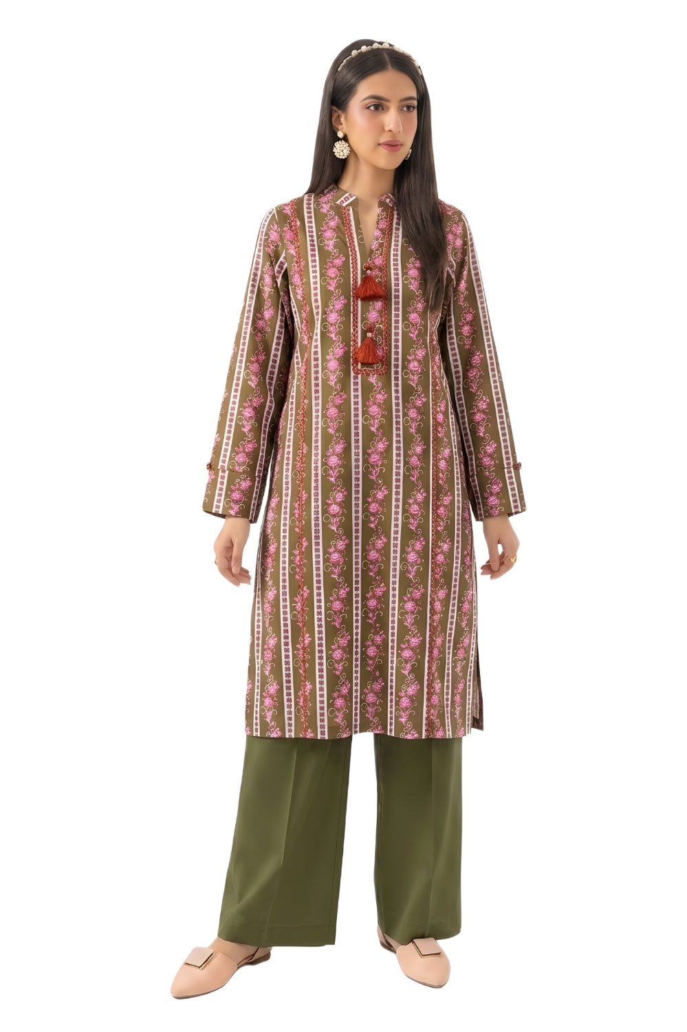 PREMIUM 2PC LAWN BRANDED UNSTITCHED 25