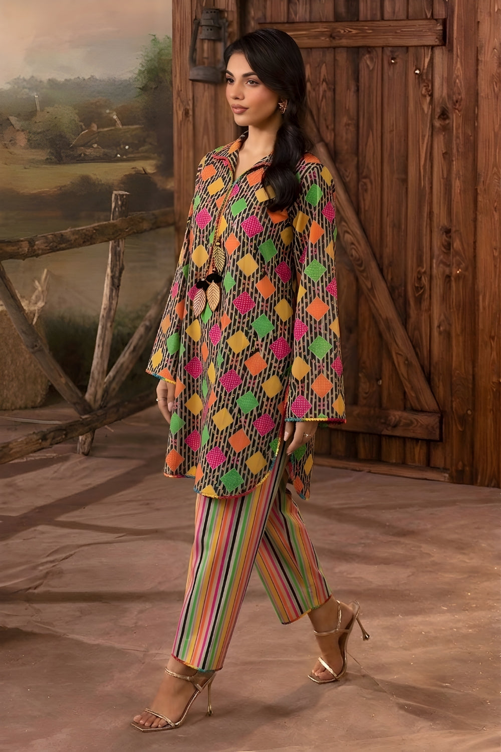 PREMIUM 2PC LAWN BRANDED UNSTITCHED 18