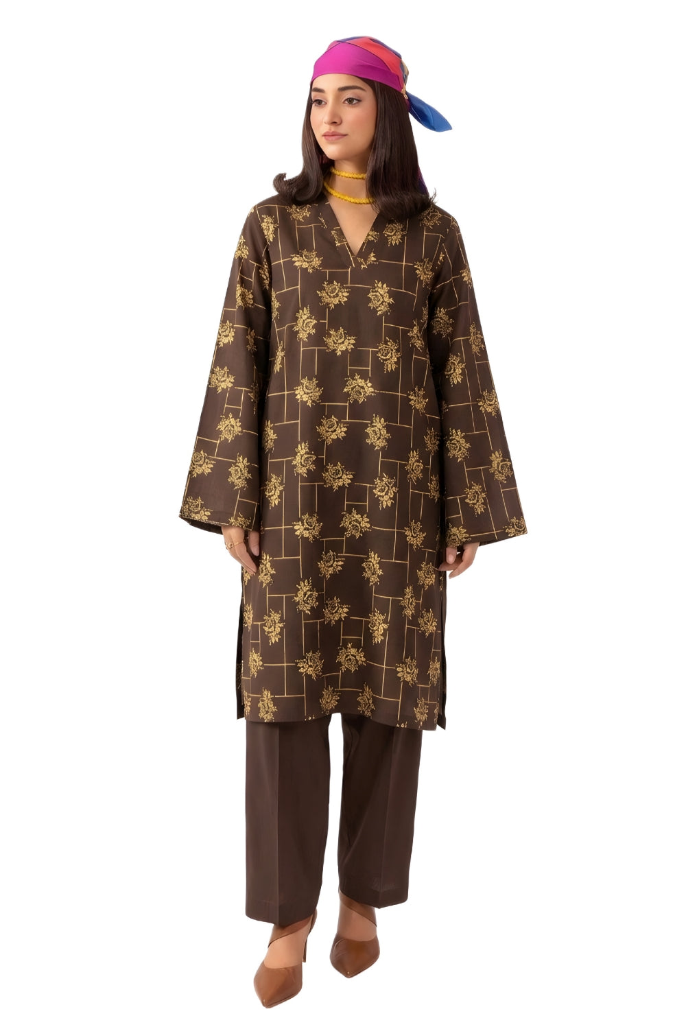 PREMIUM 2PC LAWN BRANDED UNSTITCHED 16