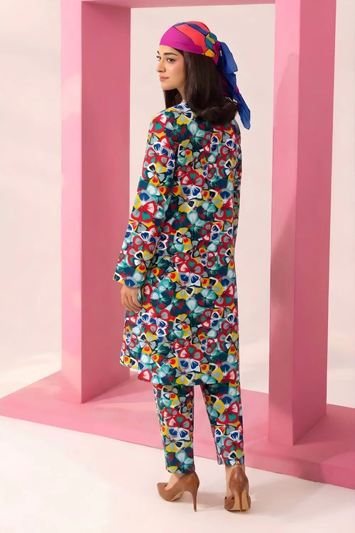 2-PC Print Lawn (Unstitch) 09