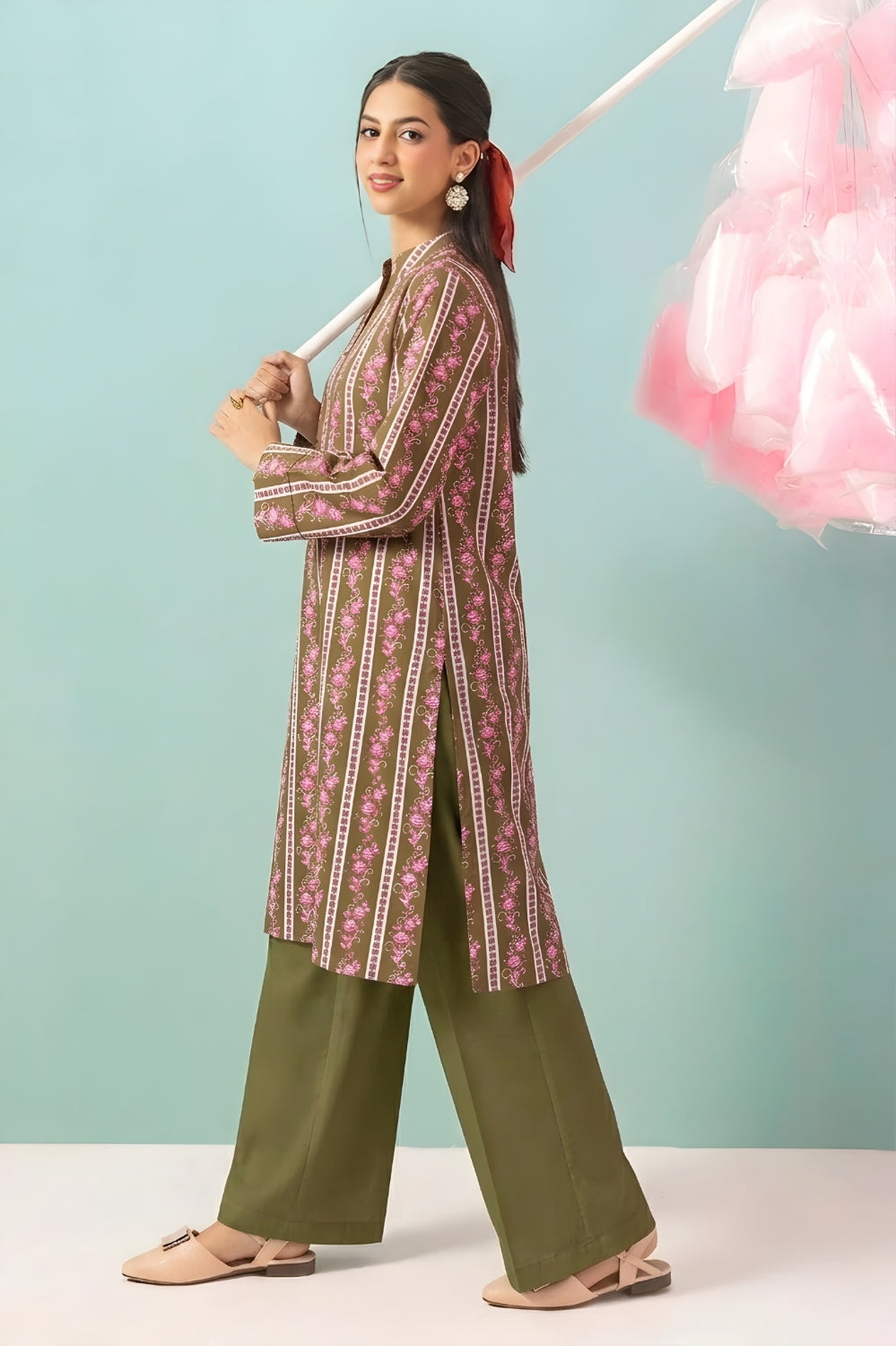 PREMIUM 2PC LAWN BRANDED UNSTITCHED 25